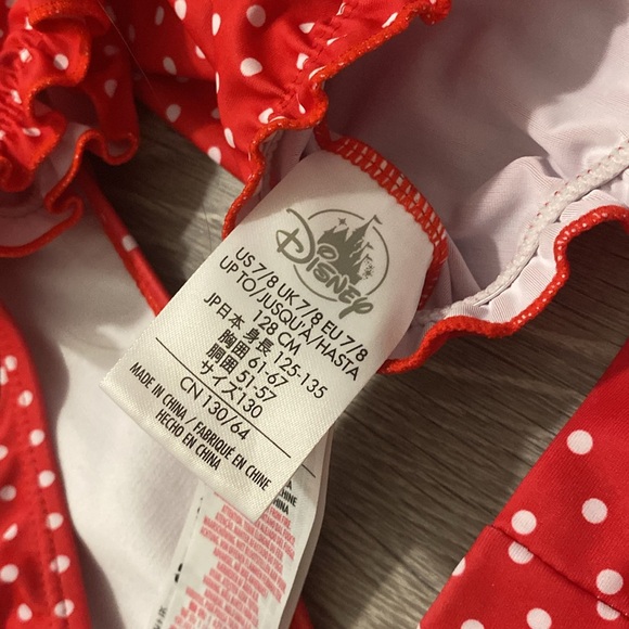 *BUNDLE* Disney Mini Mouse Bag and 3 piece swimwear size 7/8 - Picture 5 of 8